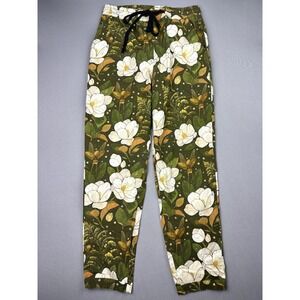 Morning Witch Women's S Magnolia Goldenrod Trousers Floral Whimsygoth Pants
